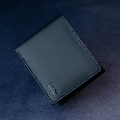 WOCO Men Formal, Casual Blue Genuine Leather Wallet(4 Card Slots)