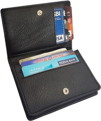 RAGE GAZE 4 Card Holder(Set of 1, Brown)