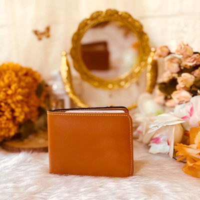 VenussVault Men Casual, Ethnic, Evening/Party, Formal, Travel, Trendy Tan Artificial Leather, Genuine Leather Wallet(5 Card Slots)