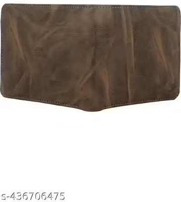 Al-hikma Men Casual, Ethnic, Evening/Party, Formal, Travel, Trendy Brown Genuine Leather, Artificial Leather Wallet(10 Card Slots)
