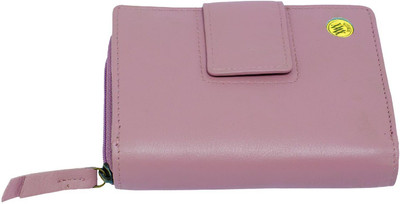 WRIZA Women Casual Purple Genuine Leather Wallet(9 Card Slots)