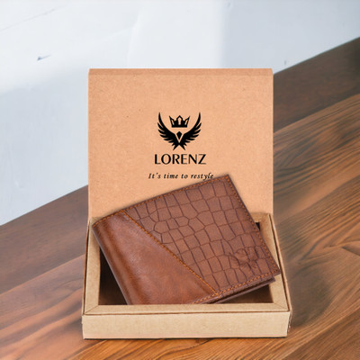 LORENZ Men Casual, Formal Tan Artificial Leather Wallet(3 Card Slots)