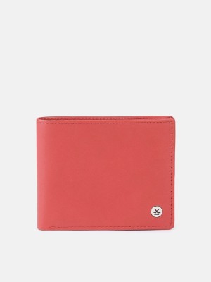 WROGN Men Pink Genuine Leather Wallet(8 Card Slots)