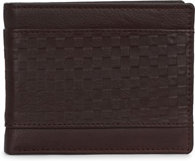 DARIO Men Formal Brown Genuine Leather Wallet(6 Card Slots)