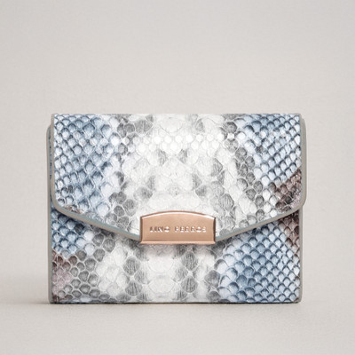 LINO PERROS Women Casual Grey Artificial Leather Wallet(6 Card Slots)