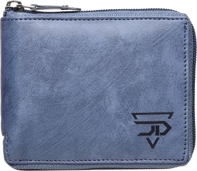 JND Men & Women Casual Blue Artificial Leather Wallet(2 Card Slots)