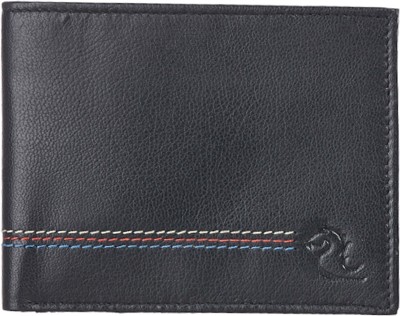 KARA Men Casual, Formal, Casual, Travel, Trendy Black Genuine Leather Wallet(8 Card Slots)