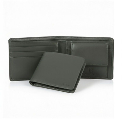 Fabacle Men Casual, Formal, Evening/Party, Trendy Green Genuine Leather Wallet(3 Card Slots)