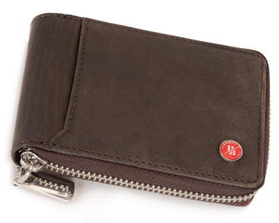 HORNBULL Men Trendy Brown Genuine Leather Wallet(9 Card Slots)