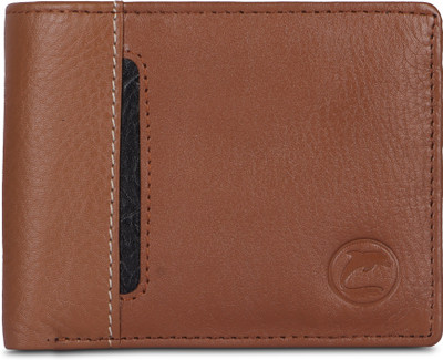 DOLPHIN GLOBAL Men Casual, Formal, Travel Tan Genuine Leather Wallet(6 Card Slots)
