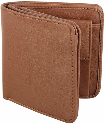 POSHMIER Men Tan Artificial Leather Wallet(7 Card Slots)
