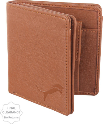 Wildedge Men Tan Artificial Leather Wallet(5 Card Slots)