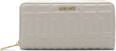 Lavie Luxe Women Casual Grey Artificial Leather Wallet(8 Card Slots)
