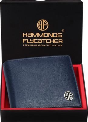 Hammonds Flycatcher Men Casual, Formal, Evening/Party, Travel, Trendy Blue Genuine Leather Wallet(5 Card Slots)