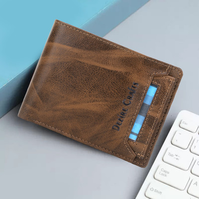 DEZiRE CRAfTS Men Trendy, Evening/Party, Casual, Formal, Travel Brown Artificial Leather Wallet(8 Card Slots)