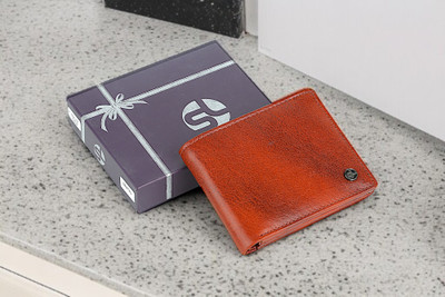 Sreeleathers Men Formal, Trendy, Casual Brown Genuine Leather Wallet(7 Card Slots)