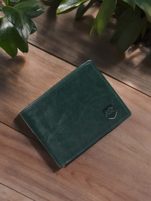 SAMTROH Men Green Artificial Leather Wallet(5 Card Slots)