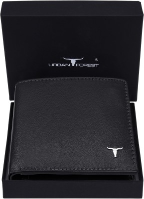 URBAN FOREST Men Casual, Formal Black Genuine Leather Wallet(8 Card Slots)