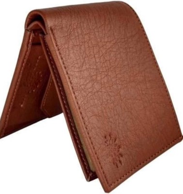 WOODFIELD Men & Women Casual Brown Genuine Leather Wallet(5 Card Slots)