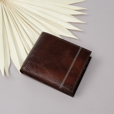 Rich Born Men Formal Brown Genuine Leather Wallet(8 Card Slots)