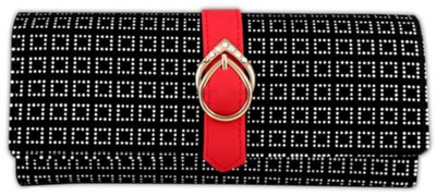 NMS Women Casual Red Artificial Leather Wallet(6 Card Slots)