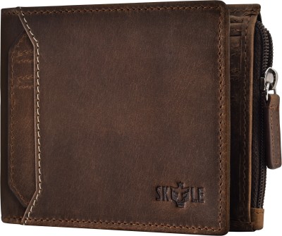 Skyle Men Formal, Evening/Party, Casual, Travel Tan, Tan Genuine Leather Wallet(6 Card Slots)