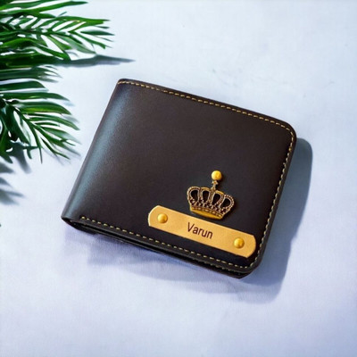 Navya Royal Art Men Casual, Formal, Evening/Party, Formal, Trendy Black Artificial Leather, Genuine Leather Wallet(5 Card Slots)