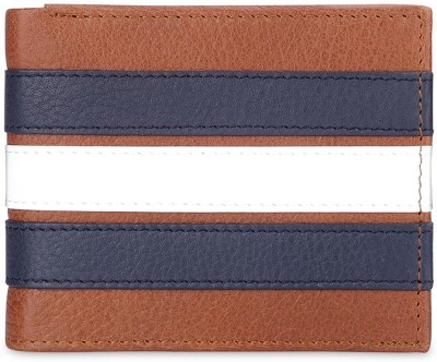 The CLOWNFISH Men Brown Genuine Leather Wallet(3 Card Slots)