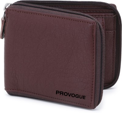 PROVOGUE Men & Women Trendy, Travel, Evening/Party, Ethnic, Casual, Formal Brown Artificial Leather Wallet(5 Card Slots)