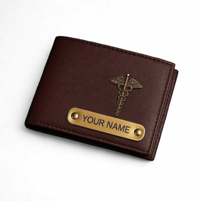newgold Men Blue Genuine Leather Wallet(5 Card Slots)