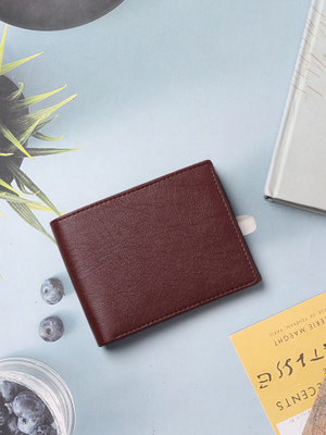 WALLETIN Men Casual Brown Artificial Leather Wallet(4 Card Slots)