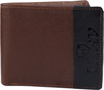 Keviv Men Tan Genuine Leather Wallet(5 Card Slots)