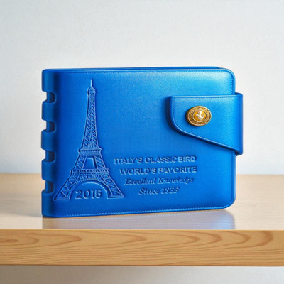 ZEPH Enterprises Men Casual Blue Artificial Leather Wallet(5 Card Slots)