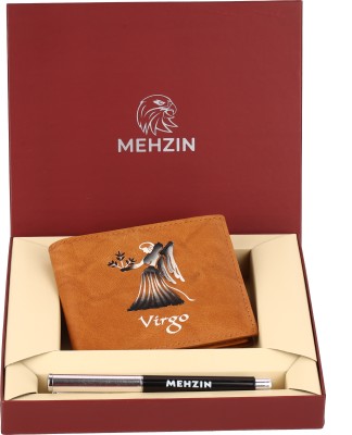 MEHZIN Men Casual, Formal Tan Genuine Leather Wallet(8 Card Slots)