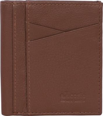 modix Men Brown Genuine Leather Wallet(12 Card Slots)