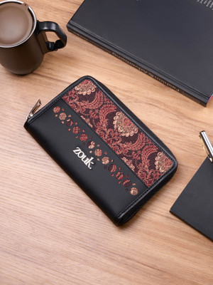 ZOUK Women Casual Brown Jute Wallet(4 Card Slots)