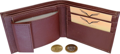 Magic Design Men Casual Brown Artificial Leather Card Holder(10 Card Slots)