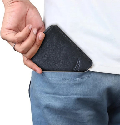 FLY BOYZ Men Casual, Formal, Travel, Trendy Black Artificial Leather Wallet(7 Card Slots)