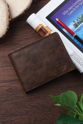 JND Men Brown Artificial Leather Wallet(8 Card Slots)