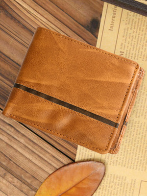 Kastner Men Casual Tan Artificial Leather Wallet(4 Card Slots)