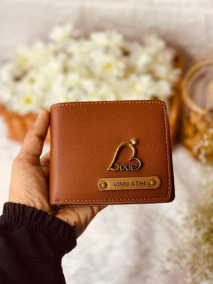 VEE Men Casual, Formal, Trendy, Travel, Ethnic, Formal, Evening/Party Tan Artificial Leather Wallet(3 Card Slots)