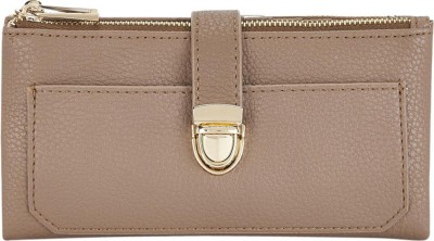 Forever Glam By Pantaloons Women Casual Brown Fabric Wallet(12 Card Slots)