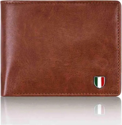 OODI Men Brown Artificial Leather Wallet(7 Card Slots)