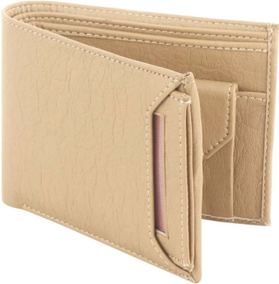 SHAMRIZ Men Casual Beige Artificial Leather Wallet(7 Card Slots)