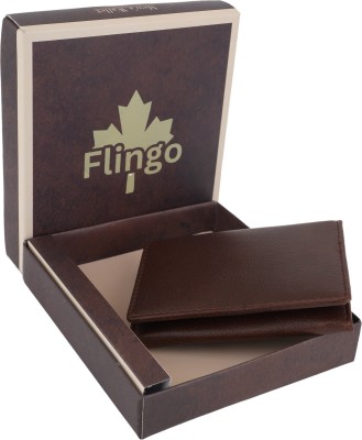 Flingo Men Casual, Formal Tan Genuine Leather Wallet(6 Card Slots)
