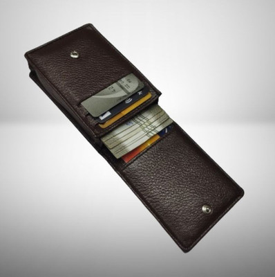 RAGE GAZE Men & Women Brown Artificial Leather Card Holder(6 Card Slots)