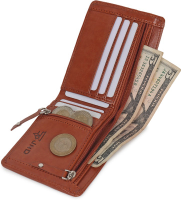 JND Men Casual Tan Artificial Leather Wallet(5 Card Slots)