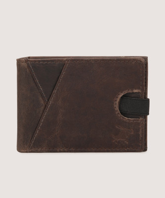 WildStitch Men Casual Brown Genuine Leather Wallet(7 Card Slots)