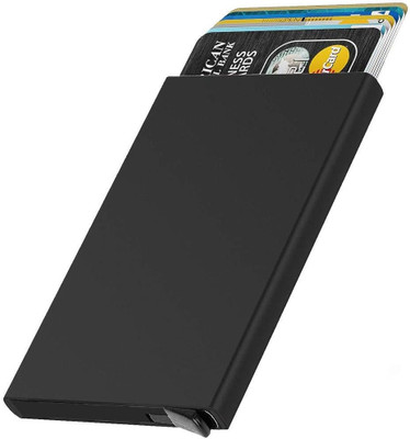 JAY MAA DURGESHWARI 7 Credit/ Debit Card Holder Pop Up RFID Security Slim Case 6 Card Holder(Set of 1, Black)