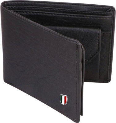 DENNY BLACQ Men Black Artificial Leather Wallet(4 Card Slots)